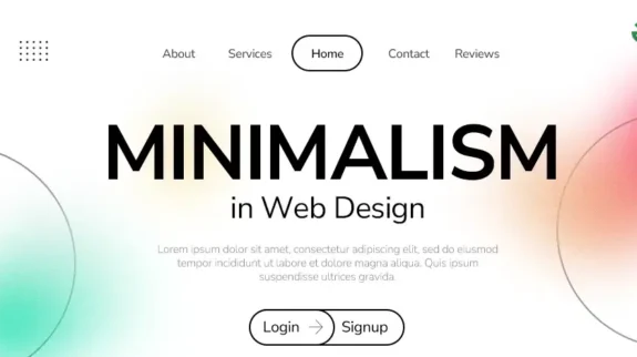 web design minimaliste