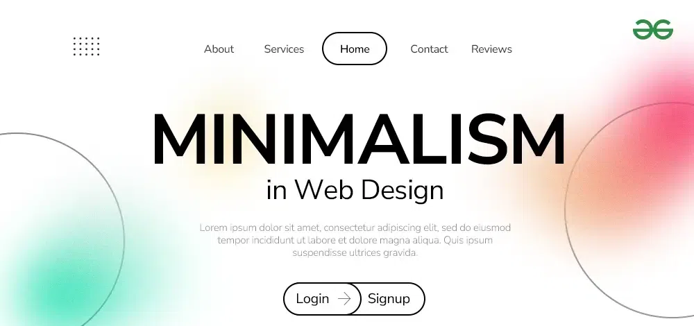 web design minimaliste